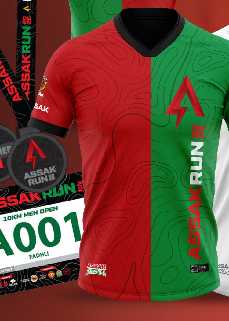 ASSAK RUN 2026 10KM Competitive Run jersey, medal and bib